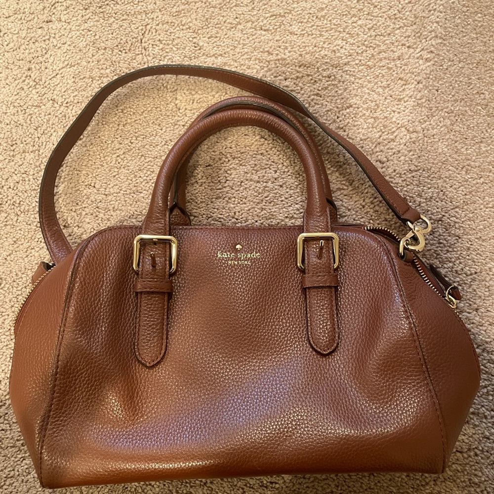 Brown leather Kate Spade purse